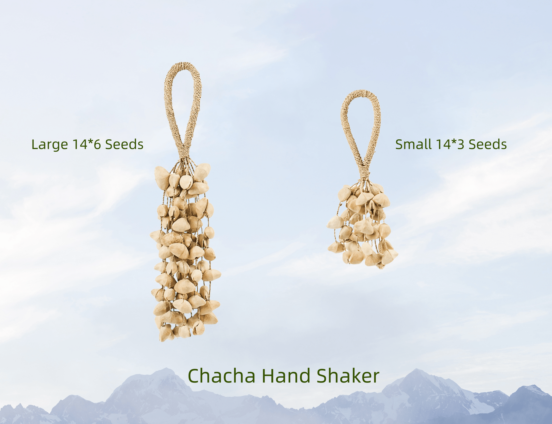 Chacha Oleander Seed Shaker | Hand Bell | Seed Shaker | Wiccan Center