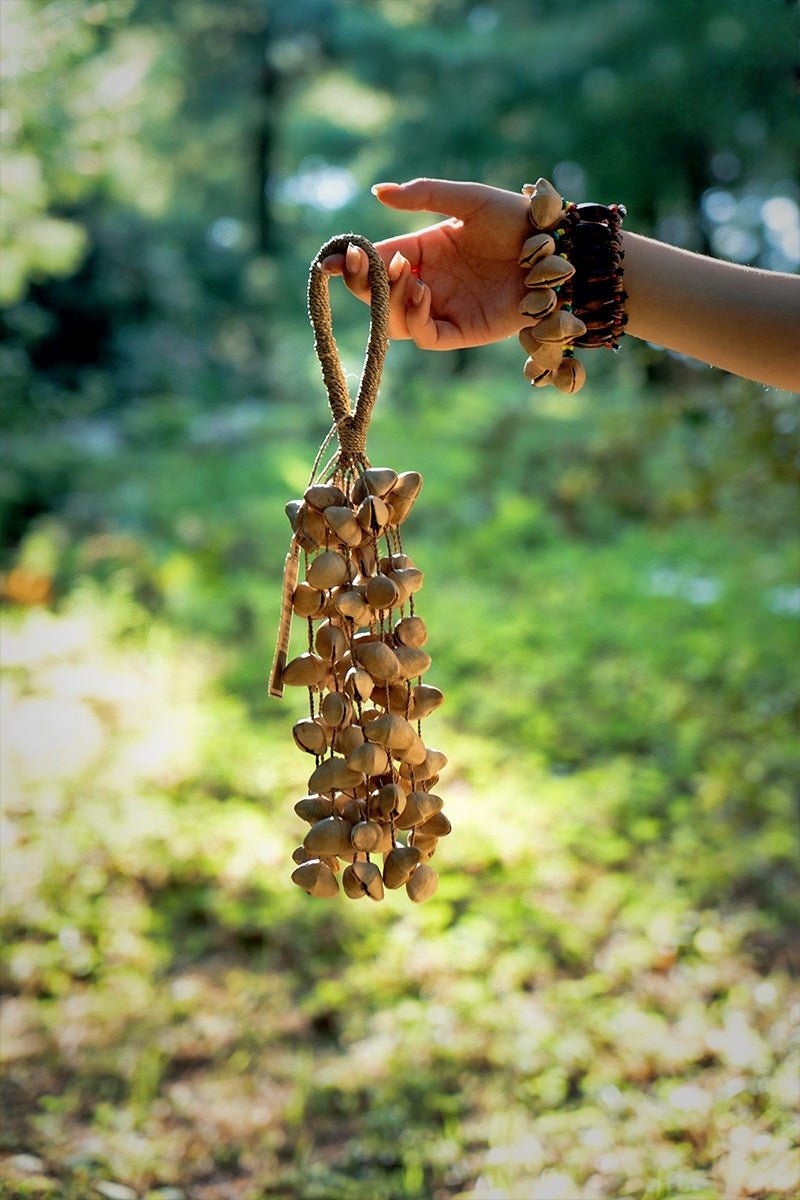 Chacha Oleander Seed Shaker | Hand Bell | Seed Shaker | Wiccan Center