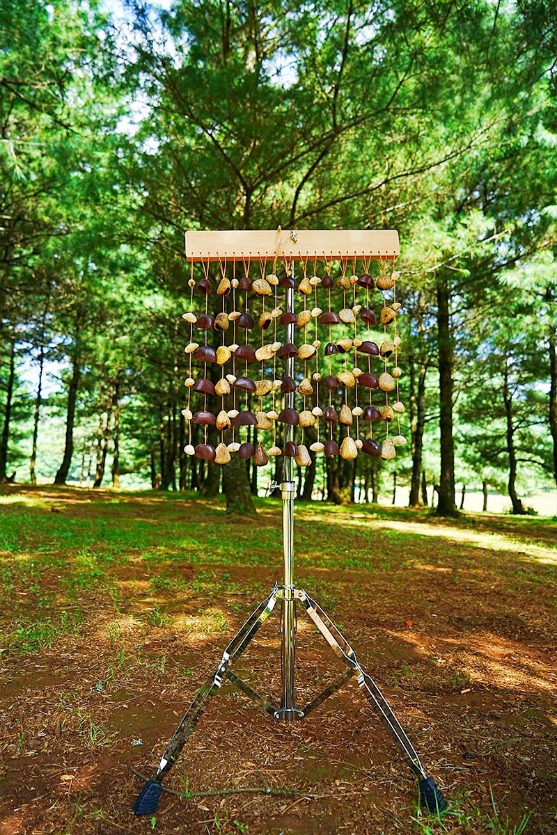 Handmade Rainforest Wind Instrument | Juju, Chacha & Panji Mixed Seed Bar Chime | Ornament | Wiccan Center