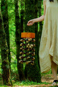 Handmade Seed Pod Wind Chime | Juju, Panji & Chacha Round Chime | Ornament | Wiccan Center