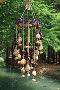 "Floral Harvest Chime" Vine Wreath Seed Chime | Seed Necklace | Wiccan Center
