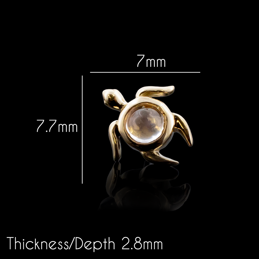 Thalora - 18kt Gold Threadless End | Body Jewelry | Wiccan Center