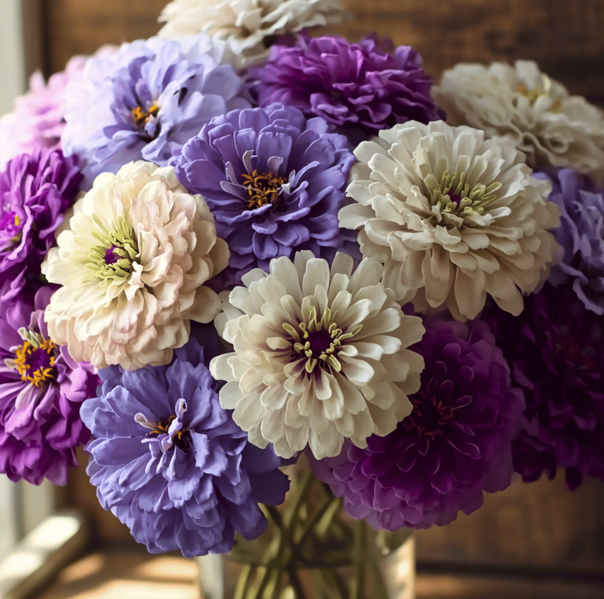 Blueberry Cheesecake Zinnia – 100 Seeds | Seeds | Wiccan Center
