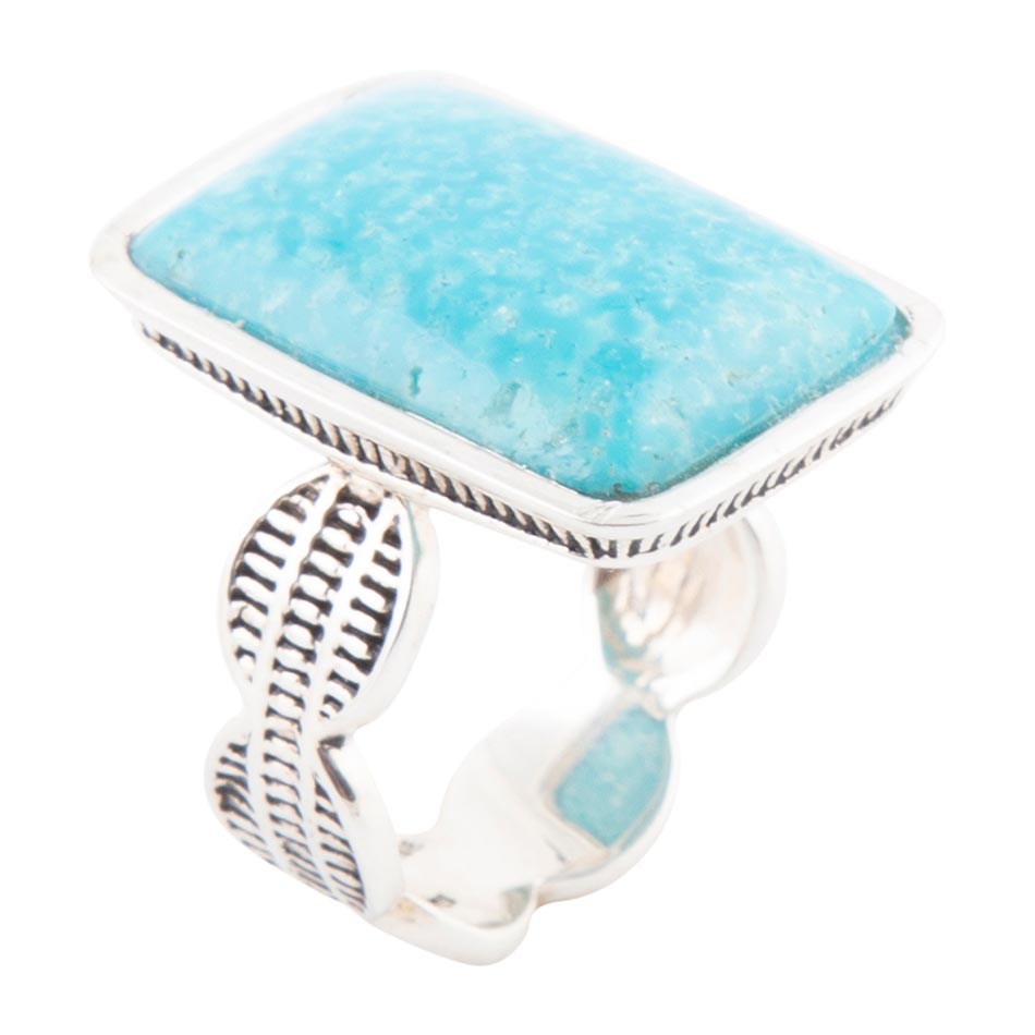 Zion Blue Turquoise and Sterling Silver Ring | Rings | Wiccan Center