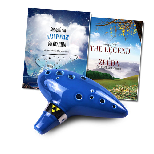 12 Hole Tenor Ocarina with Zelda Songbook and Final Fantasy Songbook | | Wiccan Center